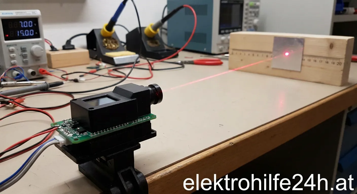 Lasersensor zur präzisen Entfernungsmessung