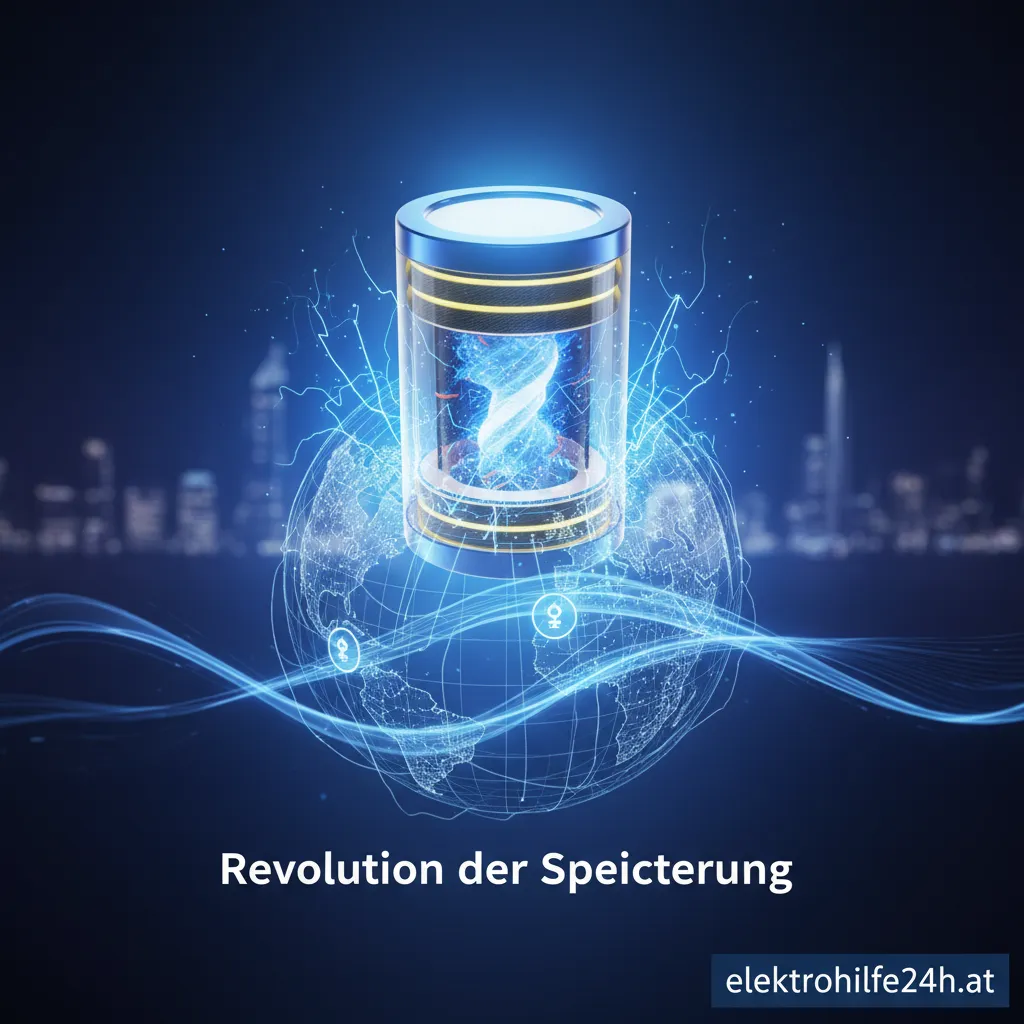 Ein moderner Superkondensator, der Energie speichert