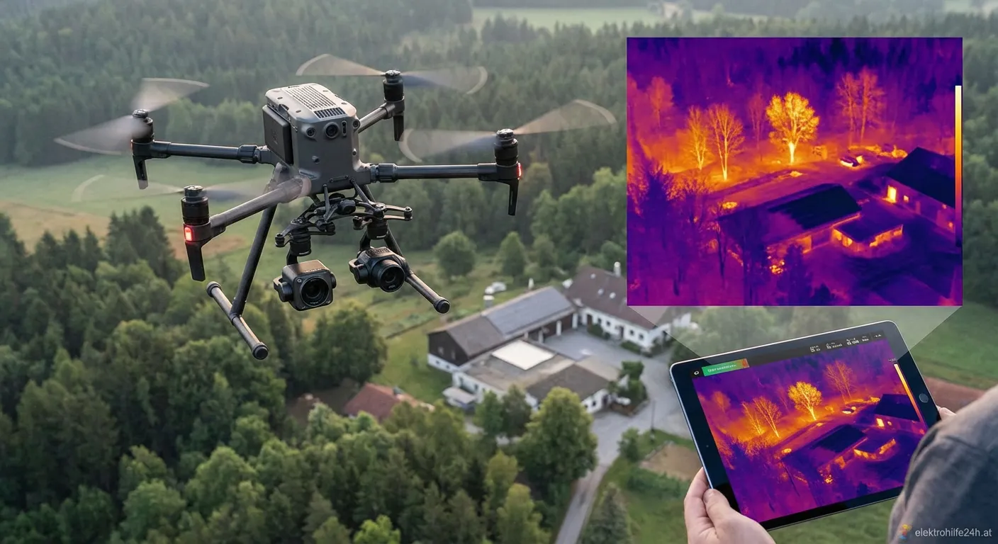 Wärmebilddrohne mit hochauflösender Thermografiekamera