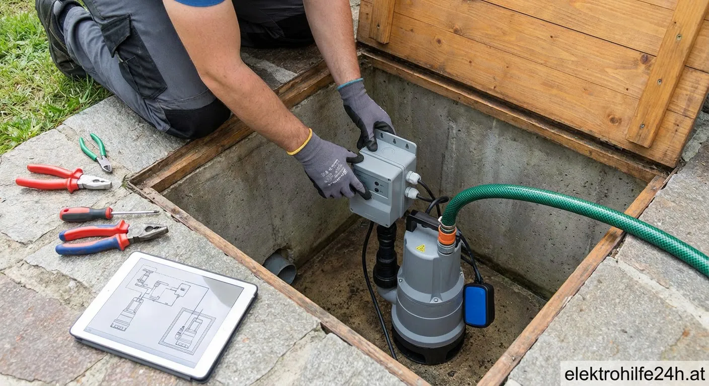 Automatische Zisternenpumpe mit Steuereinheit